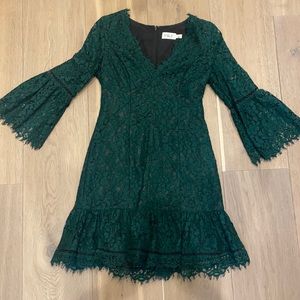 Eliza J Lace Bell Sleeve Fit & Flare